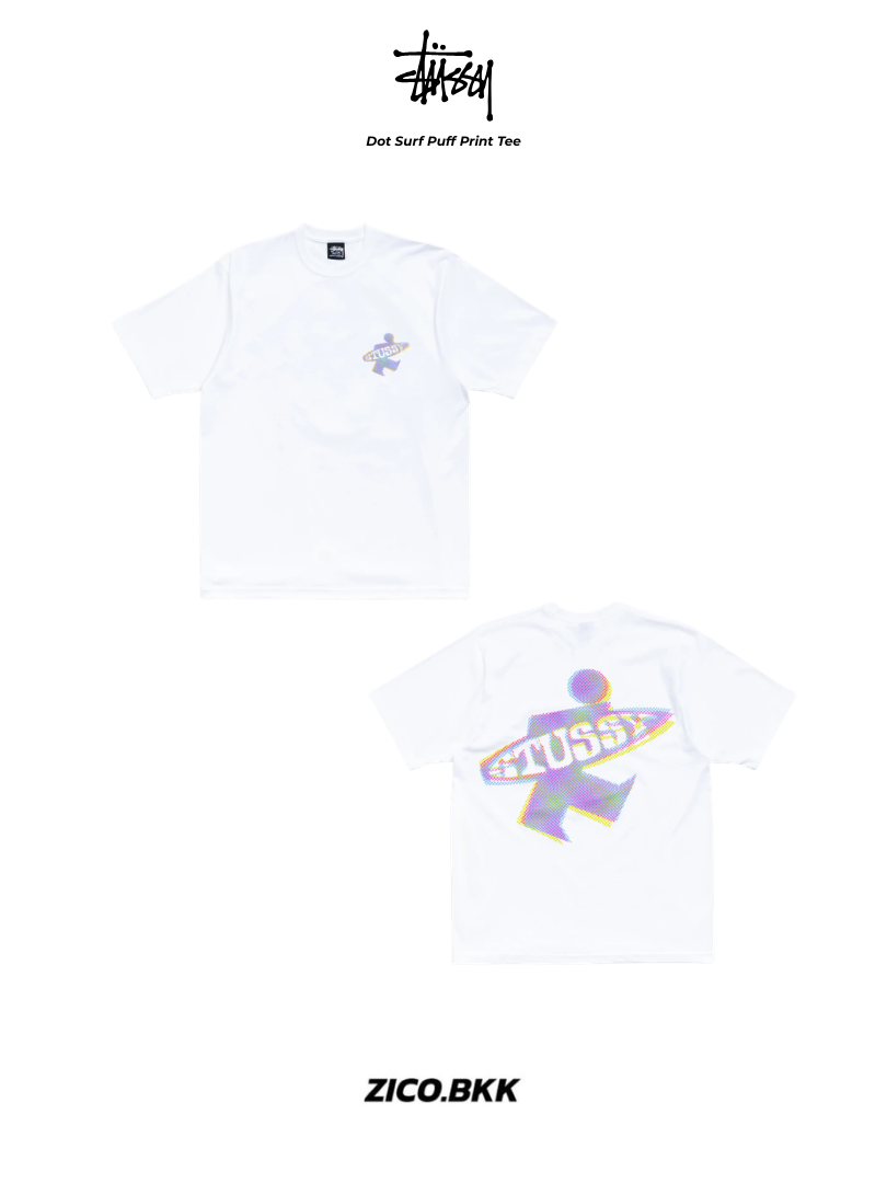 Stussy Dot Surf Puff Print Tee