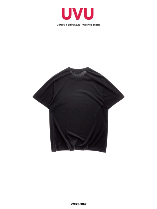 UVU Jersey T-Shirt SS26 - Washed Black