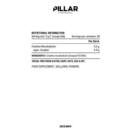 Pillar Performance Creatine Monohydrate 300G