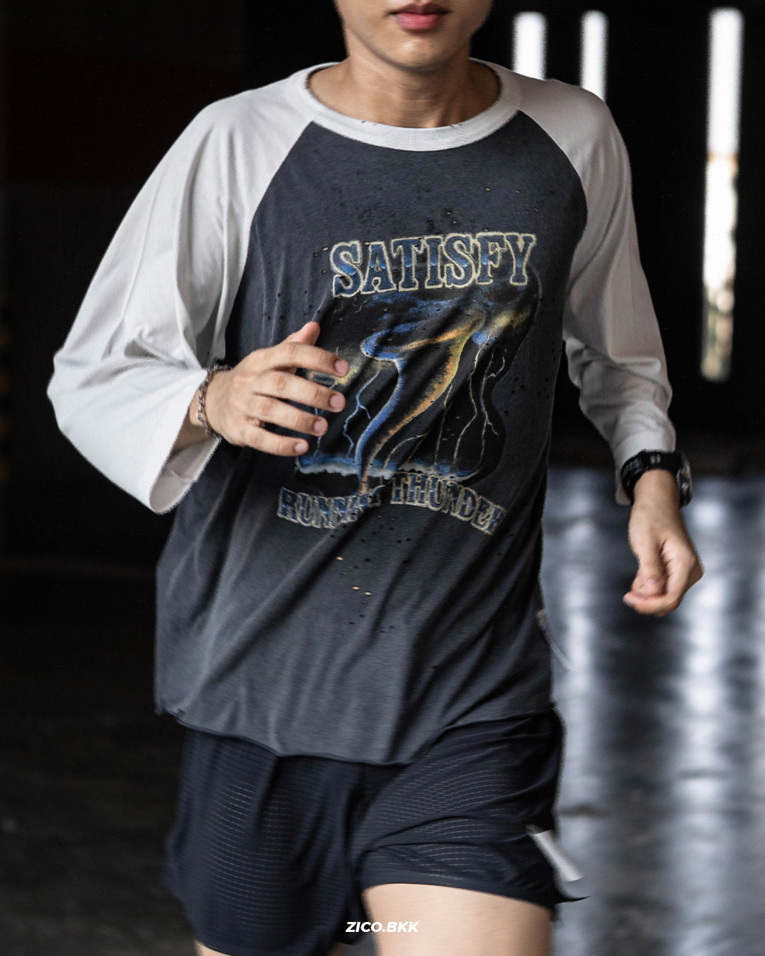 Satisfy MothTech™ Baseball Long Sleeve Tee (Tornado)