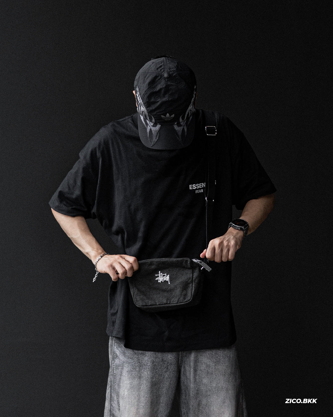 Stussy Canvas Side Pouch Bag