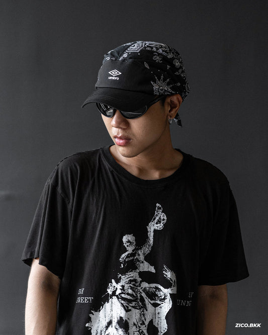 Umbro Pattern Scarf Sun Cap - Black