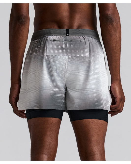 Bandit CoolGrid 2-in-1 Run Short Slate Multi — image 2