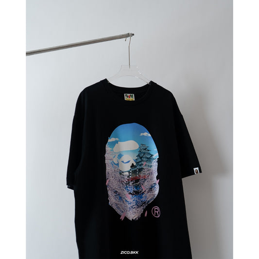 BAPE Sakura Photo Ape Head Tee