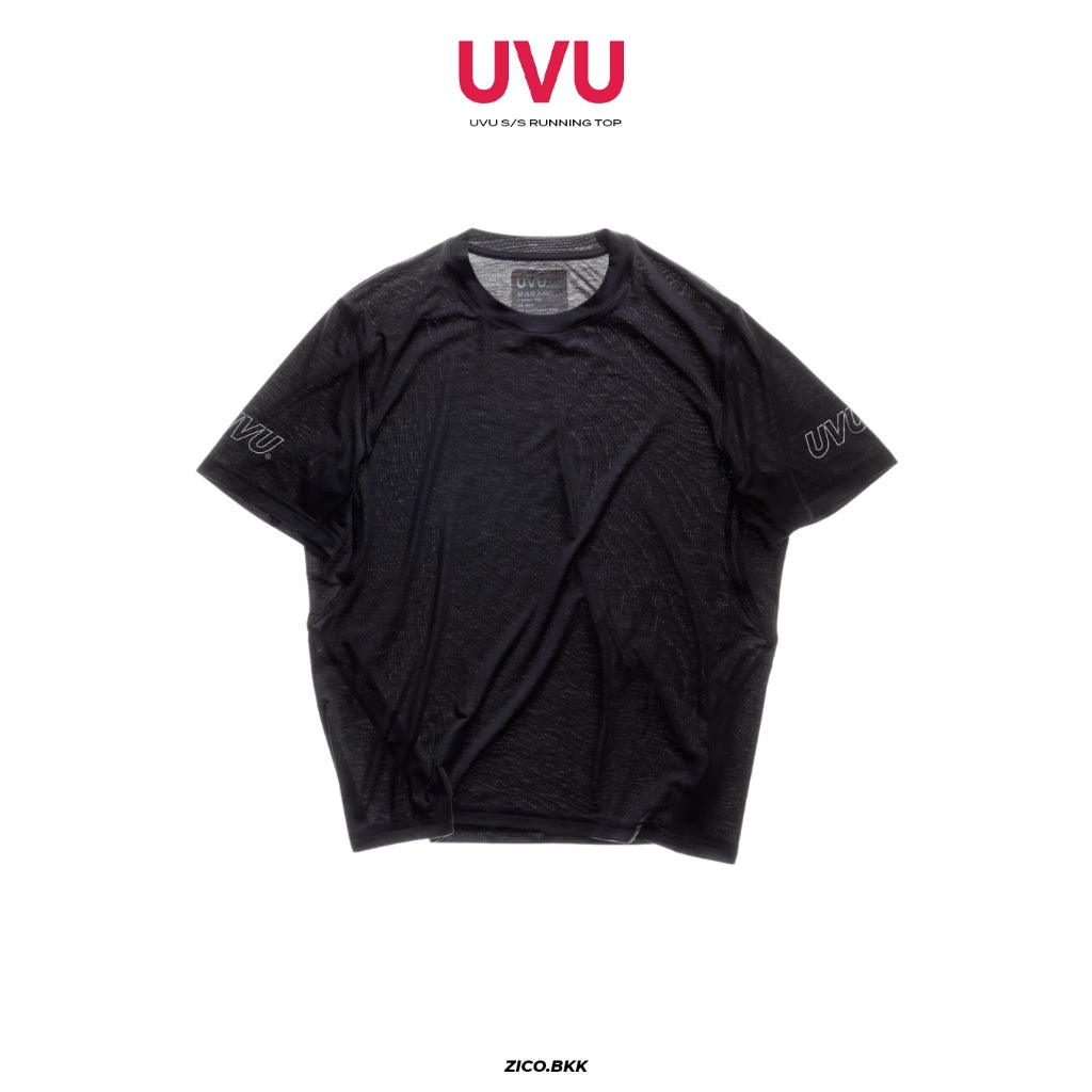 UVU S/S Running Top – Black - UVU Running T-Shirt | ZICO.BKK