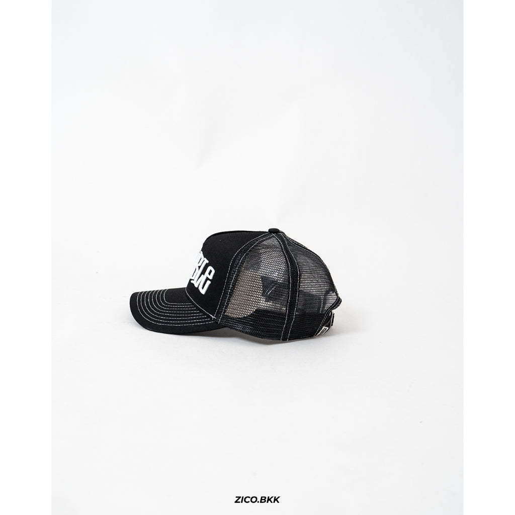 S-Double Mid-Block Curved Peak Trucker Cap