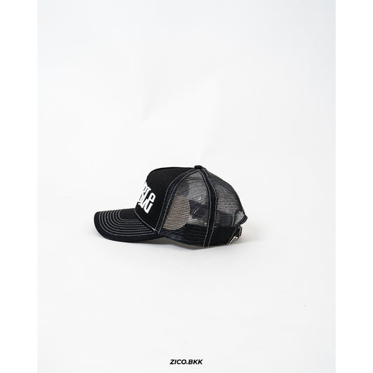 S-Double Mid-Block Curved Peak Trucker Cap - S-Double Trucker Cap | ZICO.BKK