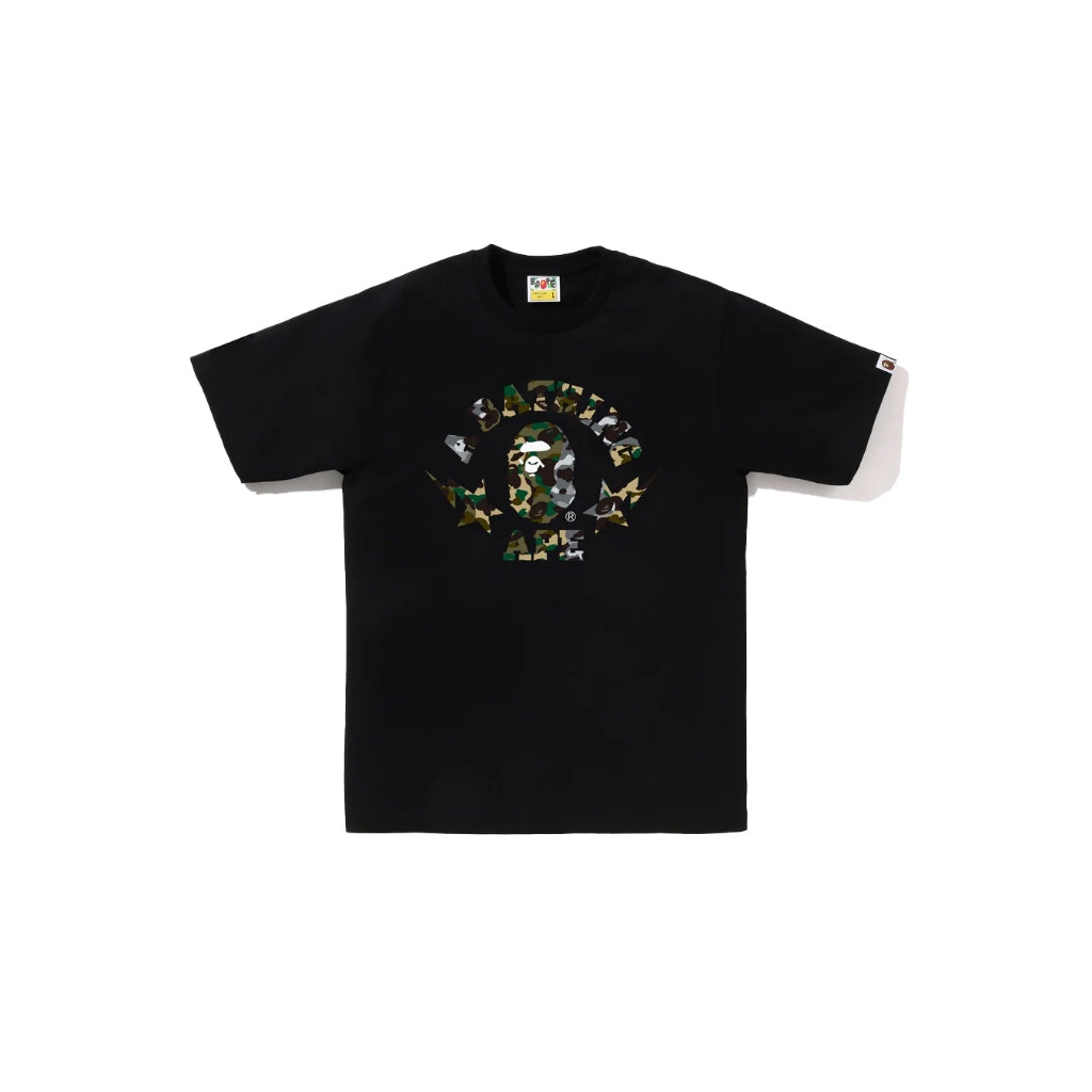 BAPE 1ST Camo Crazy STA College Tee