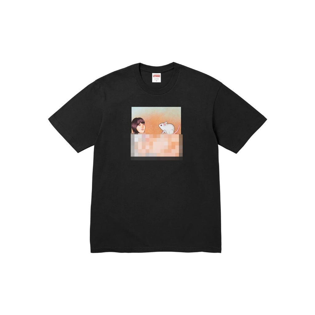 Supreme Mouse Tee (SS25) (Black/White)