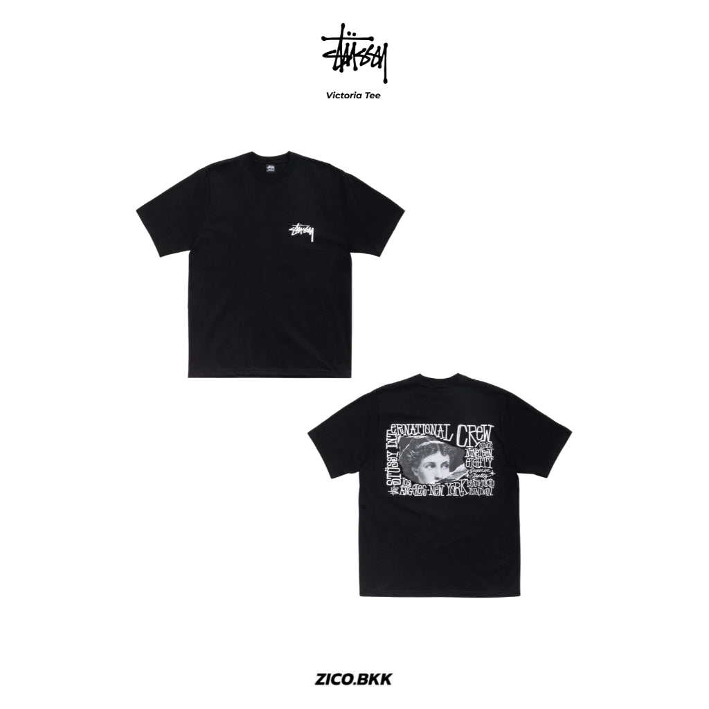 Stussy Victoria Tee (Black/White)
