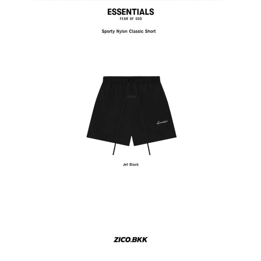 Essentials Sporty Nylon Classic Short (FW25) - Essentials Fear of God Shorts | ZICO.BKK