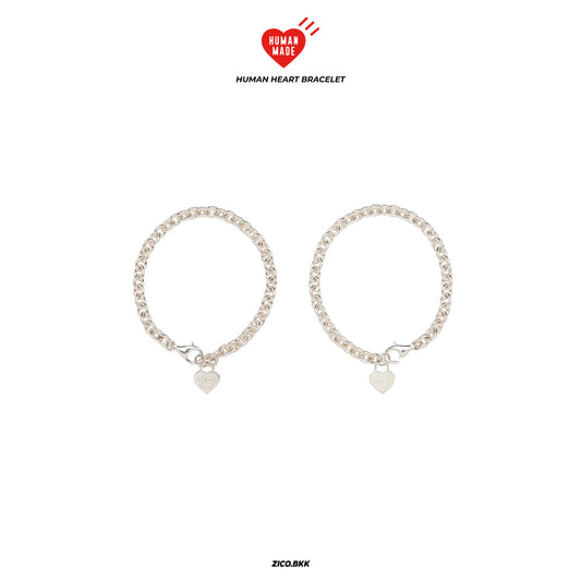 Human Made Made Heart Silver Bracelet (HM30GD086) - Human Made Bracelet | ZICO.BKK