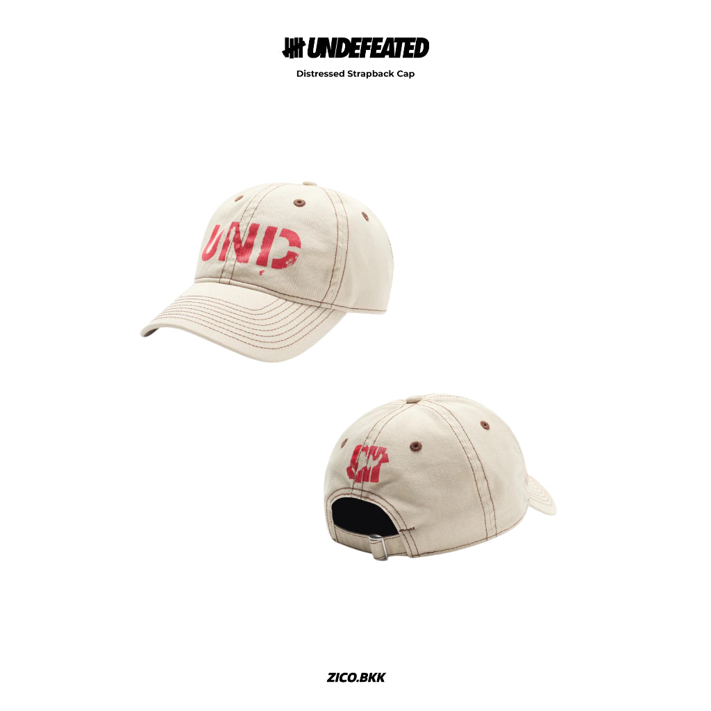 Undefeated Distressed Strapback Cap - Undefeated Cap | ZICO.BKK