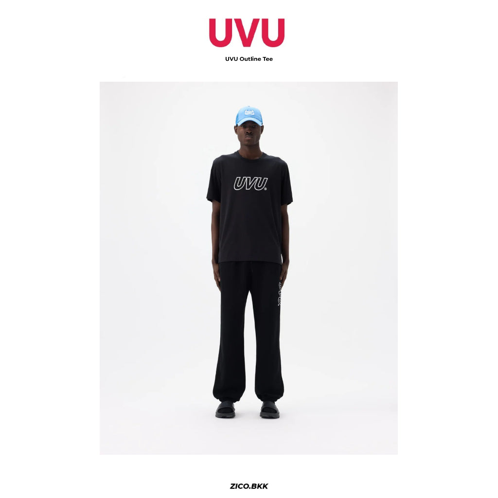 UVU Outline Tee (Black / Washed Grey)