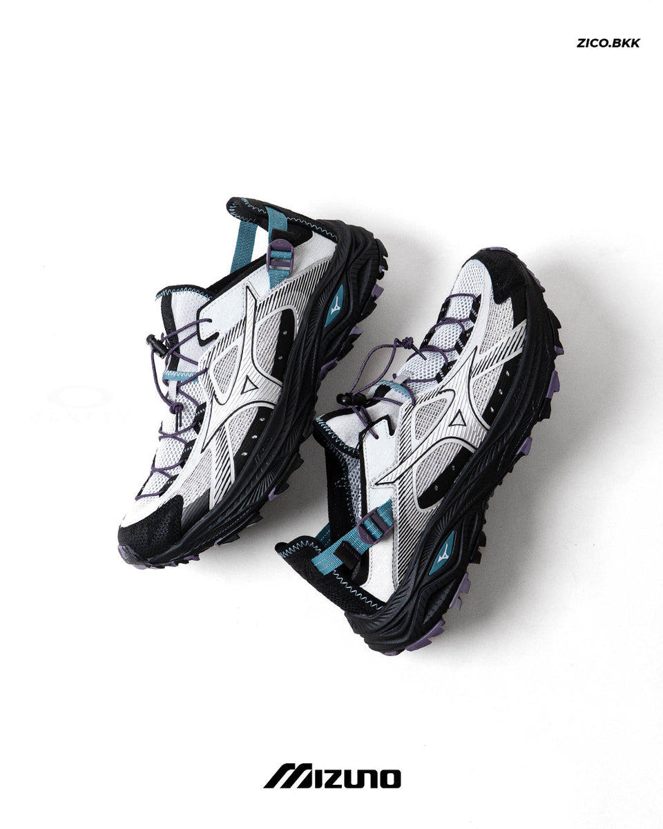 Mizuno Racer Trail SE V2 Grey Blue รองเท้า trail-inspired สำหรับ streetrunning