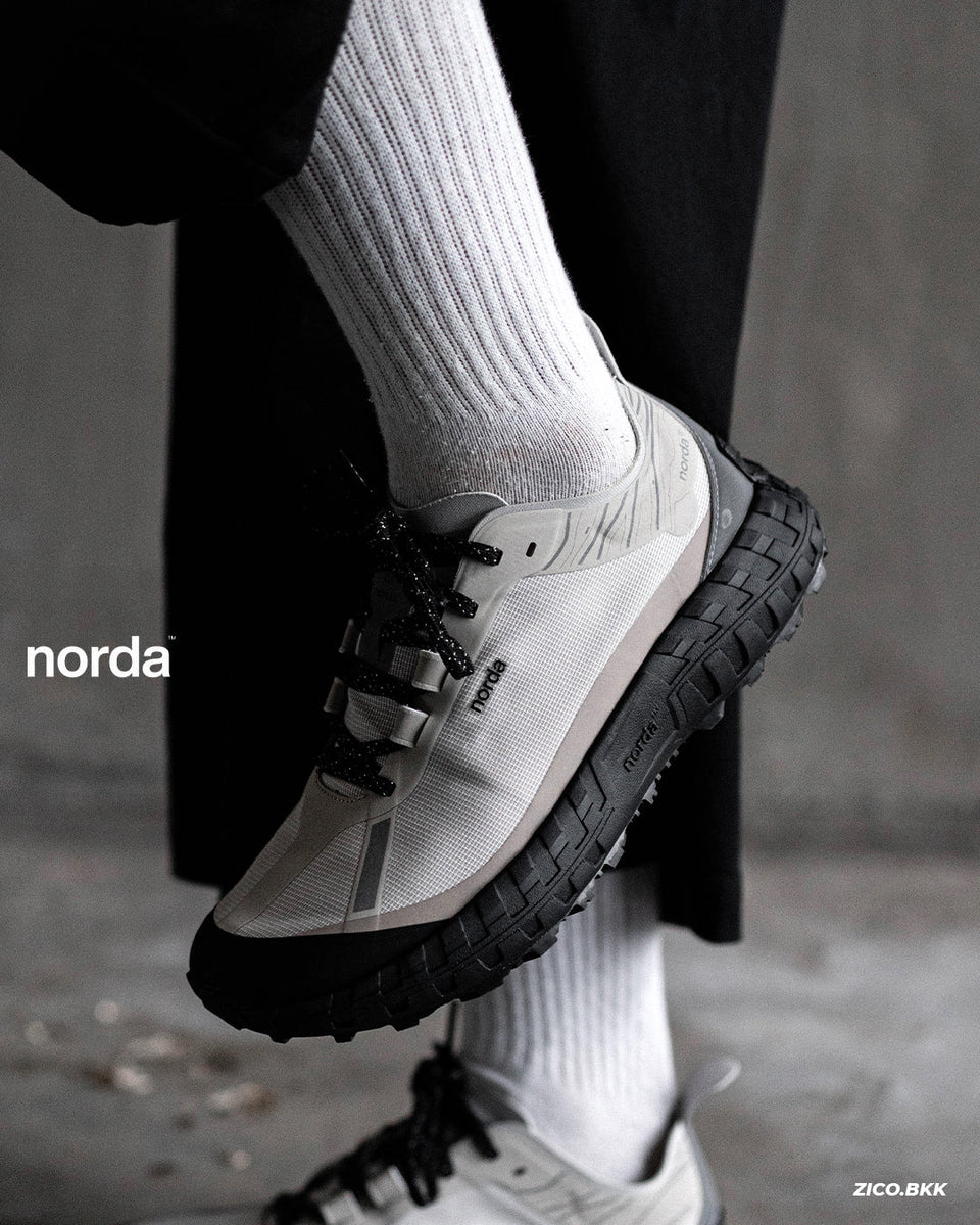 Norda 001A Cinder on-foot รองเท้าวิ่งเทรลสำหรับ ultra trail และ streetrunning สีเทา