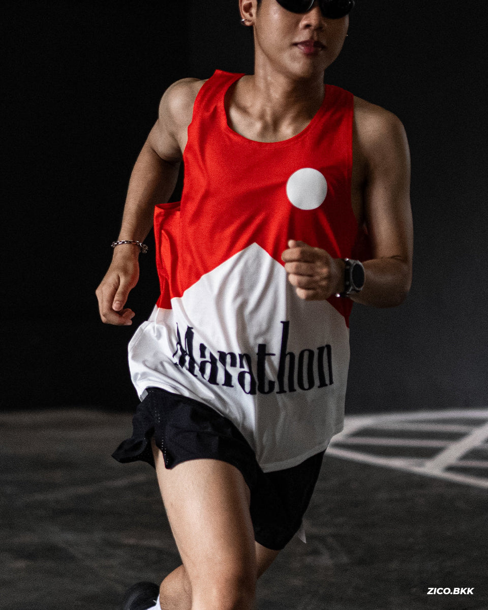 Participation Marathon Red V2 Singlet รีวิวและ Size Guide: Performance x Street Running