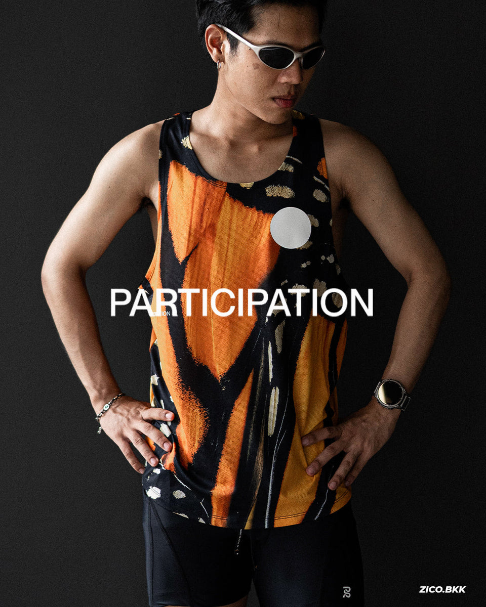 Participation Monarch Singlet รีวิว + Size Guide: เสื้อวิ่งกราฟิกจัดสำหรับ Race Day และ Streetrunning