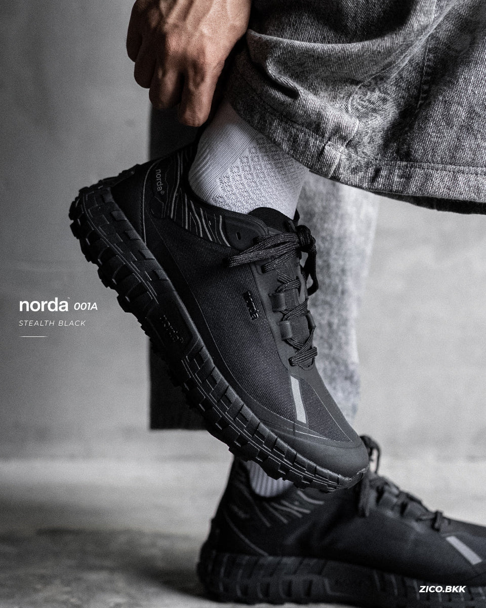 Norda 001A Men's Stealth Black รีวิว + Size Guide: คู่เดียวจบสำหรับ Ultra Trail และ Streetrunning