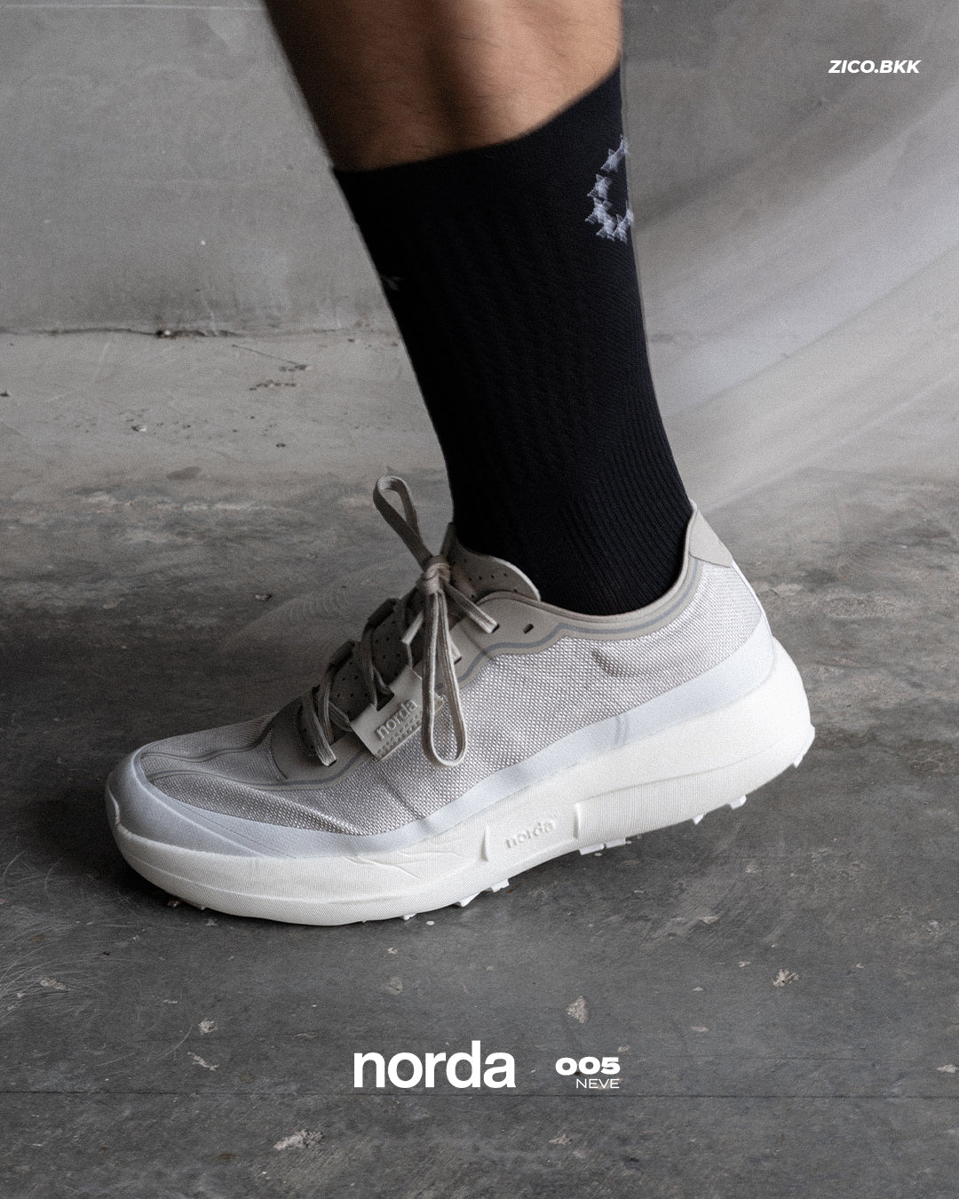 Norda 005 Men's - Neve รีวิว + Size Guide: Trail Racing Super Shoe โทน Neve