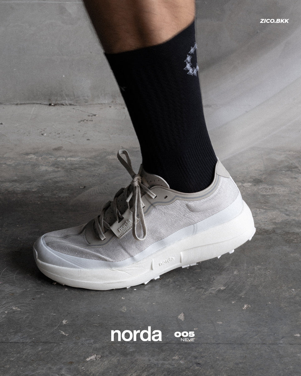 Norda 005 Men's - Neve รีวิว + Size Guide: Trail Racing Super Shoe โทน Neve