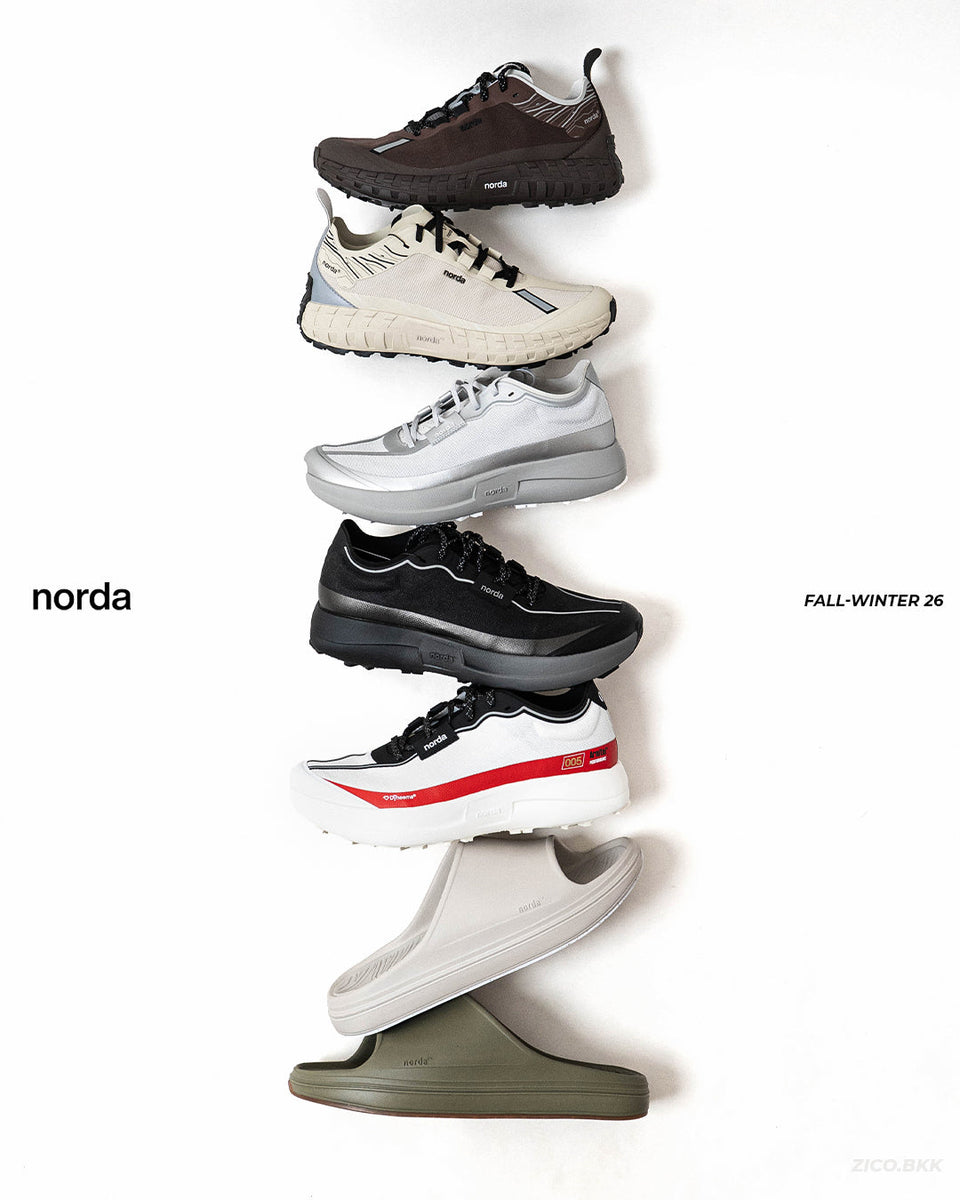 norda Fall Winter 2026 lineup 001A 005 และ 008 สำหรับ trail running และ recovery - ZICO.BKK