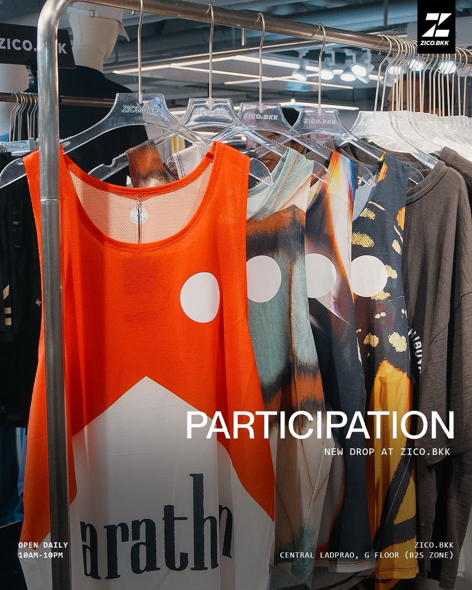 PARTICIPATION Running Singlet เข้าไทยแล้วที่ ZICO.BKK: Buying Guide 4 ลายเด่น