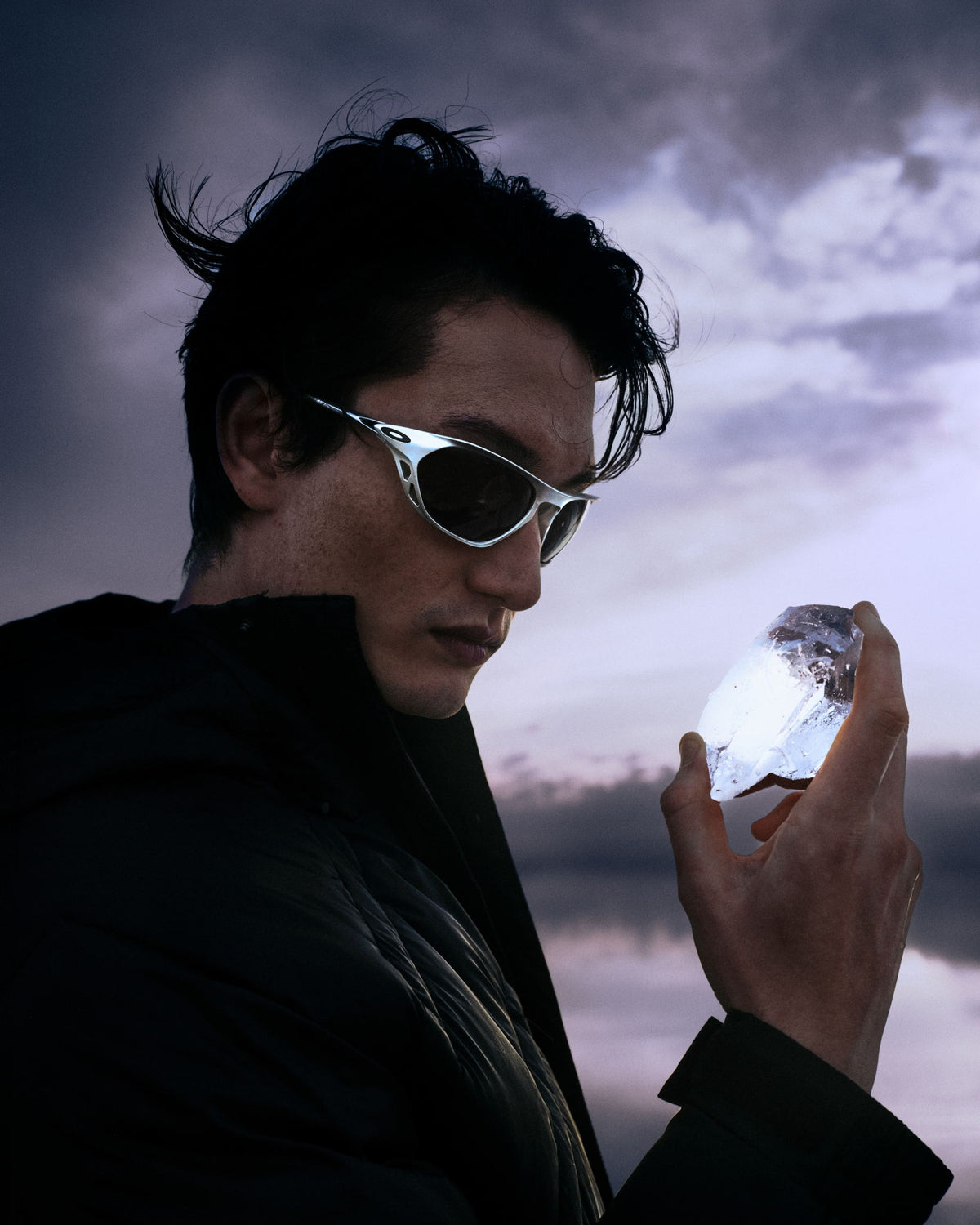 Oakley Cage Jacket - X Silver - official FW26 on-body campaign