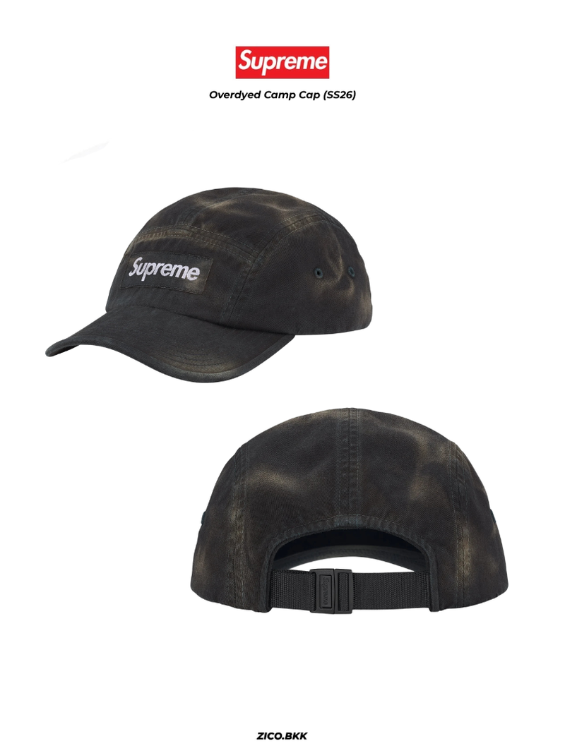 Supreme Overdyed Camp Cap (SS26)