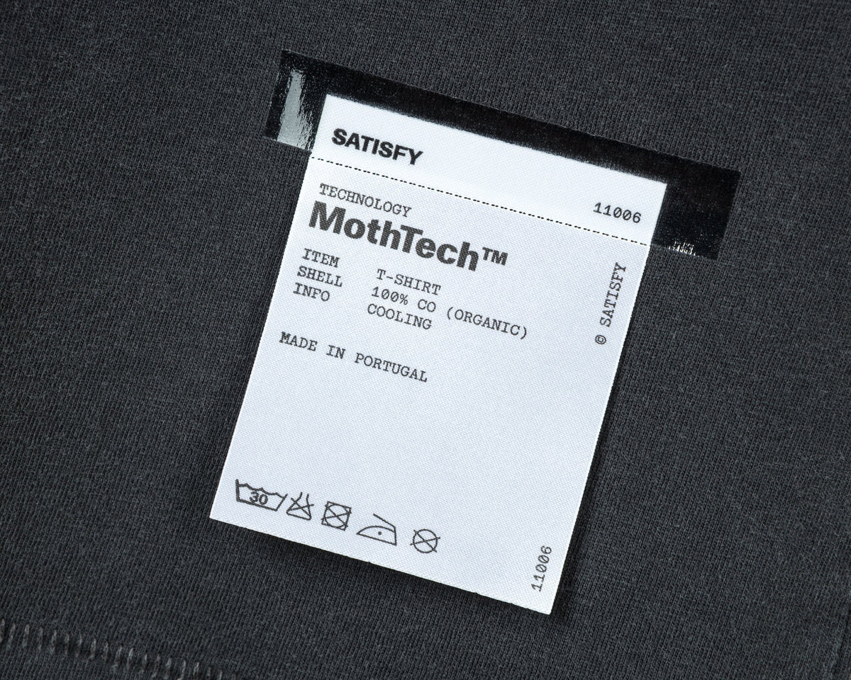 Satisfy MothTech T-Shirt - Aged Black Airbrush Glitter | detail 7