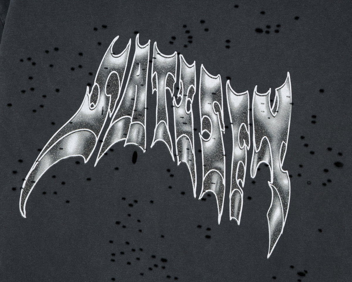 Satisfy MothTech T-Shirt - Aged Black Airbrush Glitter | detail 4