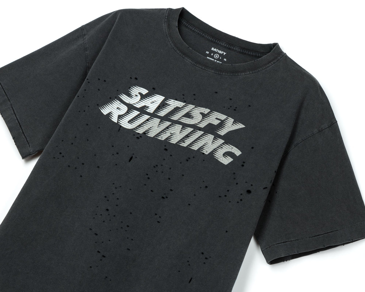 Satisfy MothTech T-Shirt - Aged Black | Aged Black | official 3