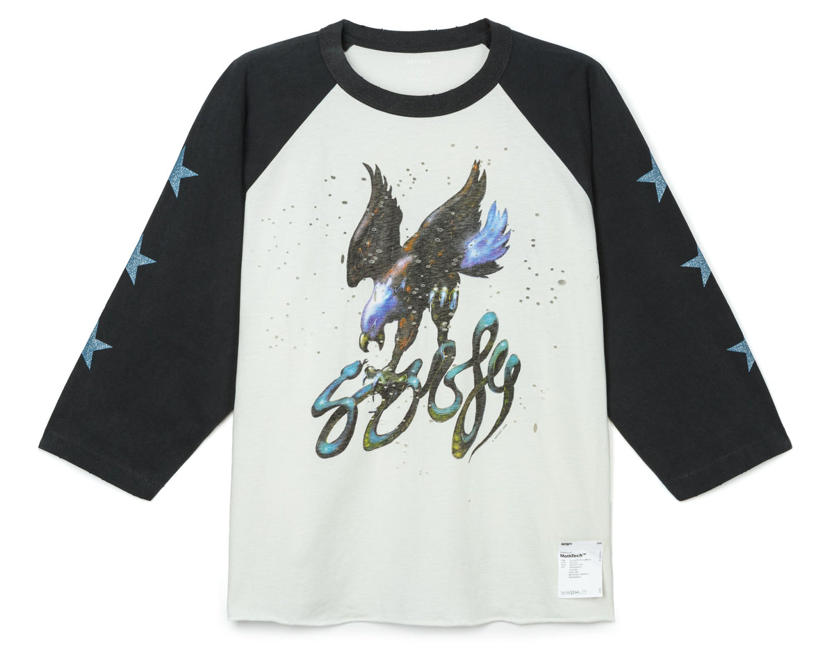 Satisfy MothTech Baseball Tee - Aged Off-White | front 1