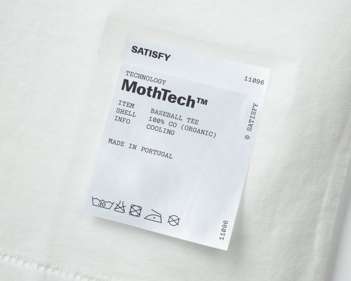 Satisfy MothTech Baseball Tee - Aged Off-White | detail 6