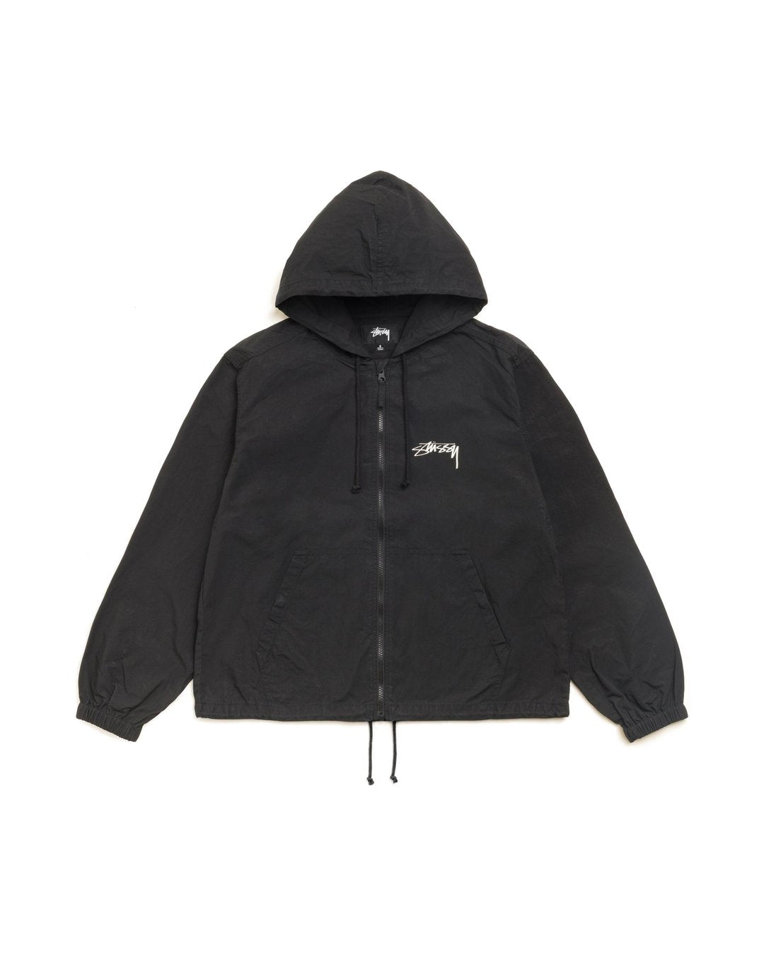 Stussy Waxed Cotton Beach Shell | Black | official 2