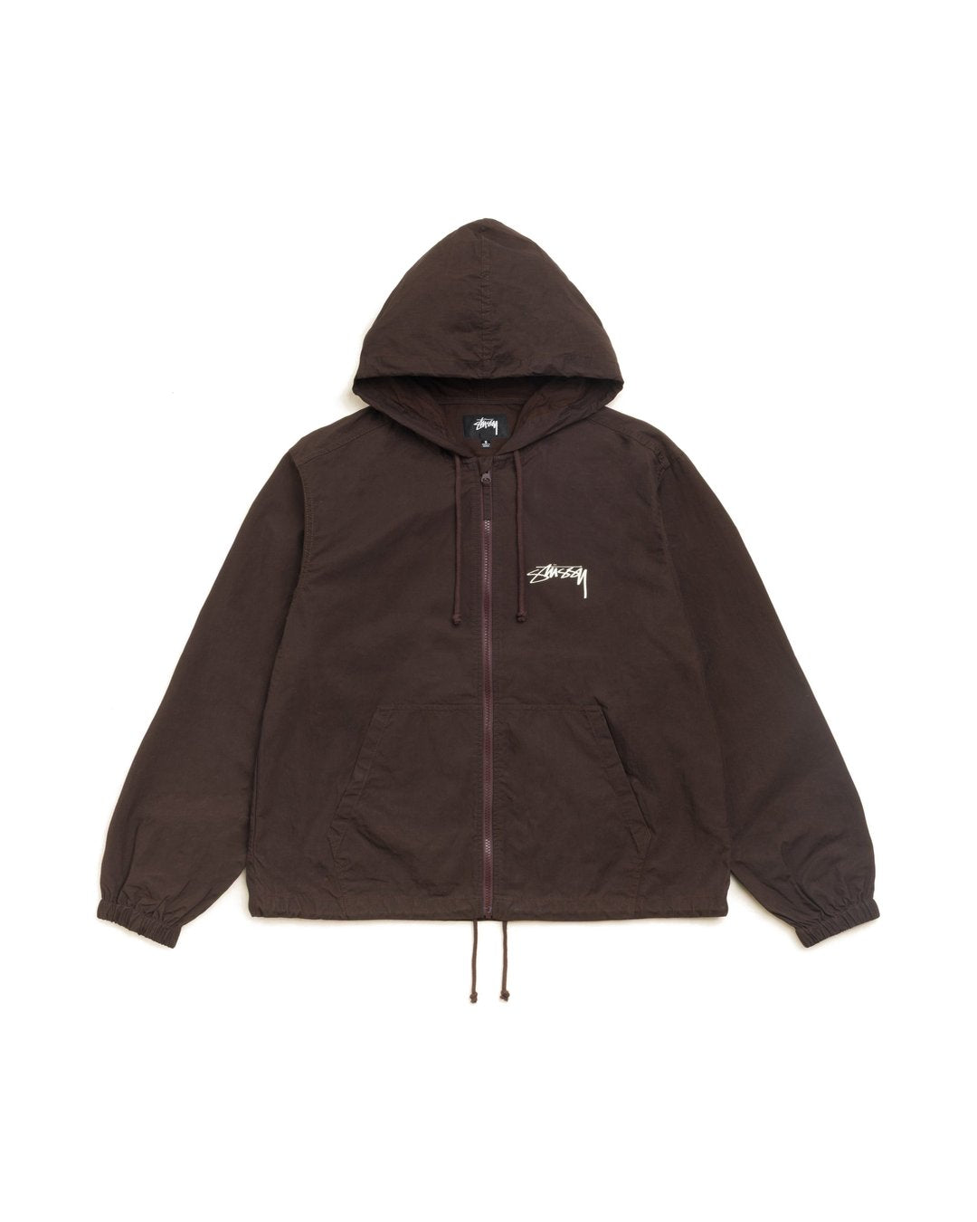 Stussy Waxed Cotton Beach Shell | Brown | official 9