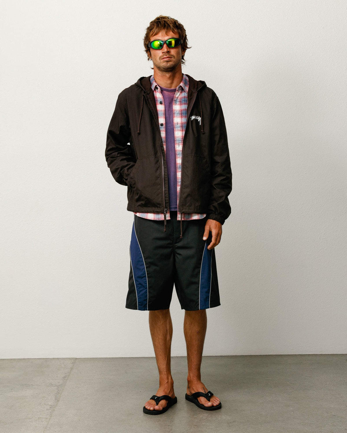 Stussy Waxed Cotton Beach Shell | Brown | official 10