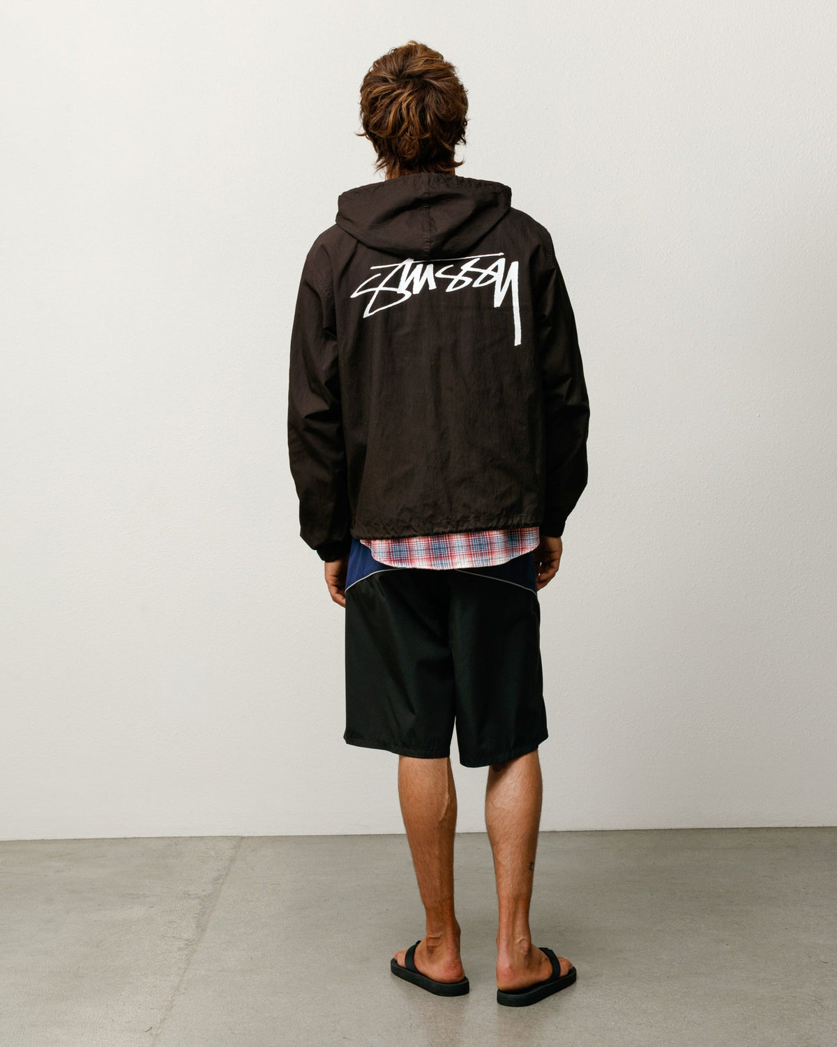 Stussy Waxed Cotton Beach Shell | Brown | official 12