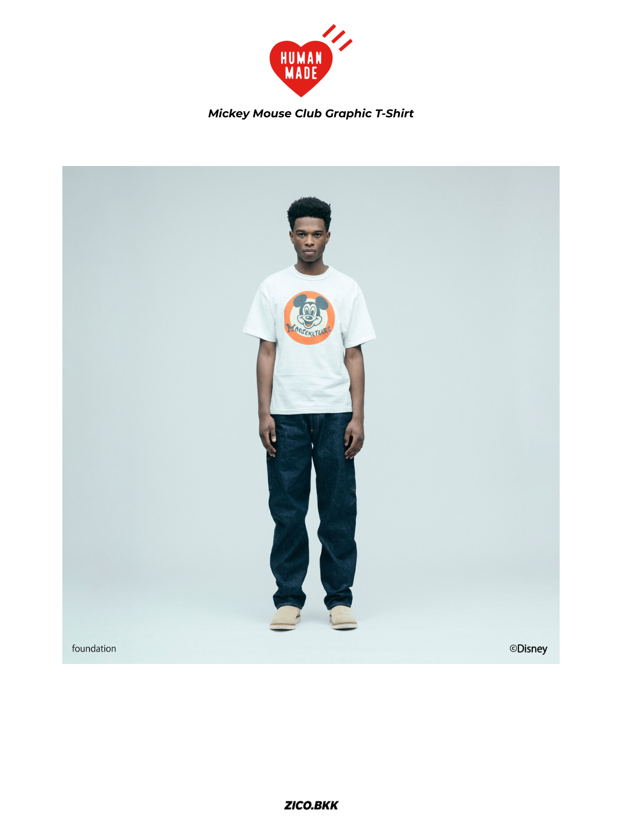 Human Made Mickey Mouse Club Graphic T-Shirt - Human Made T-Shirt | ZICO.BKK