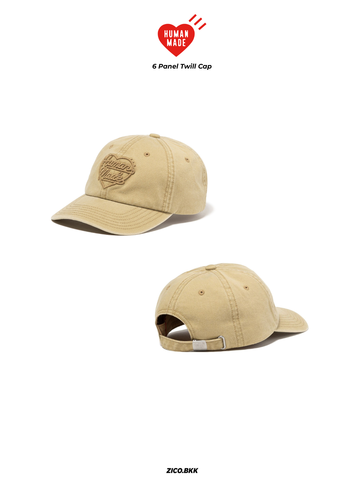 Human Made 6 Panel Twill Cap - Human Made Cap | ZICO.BKK