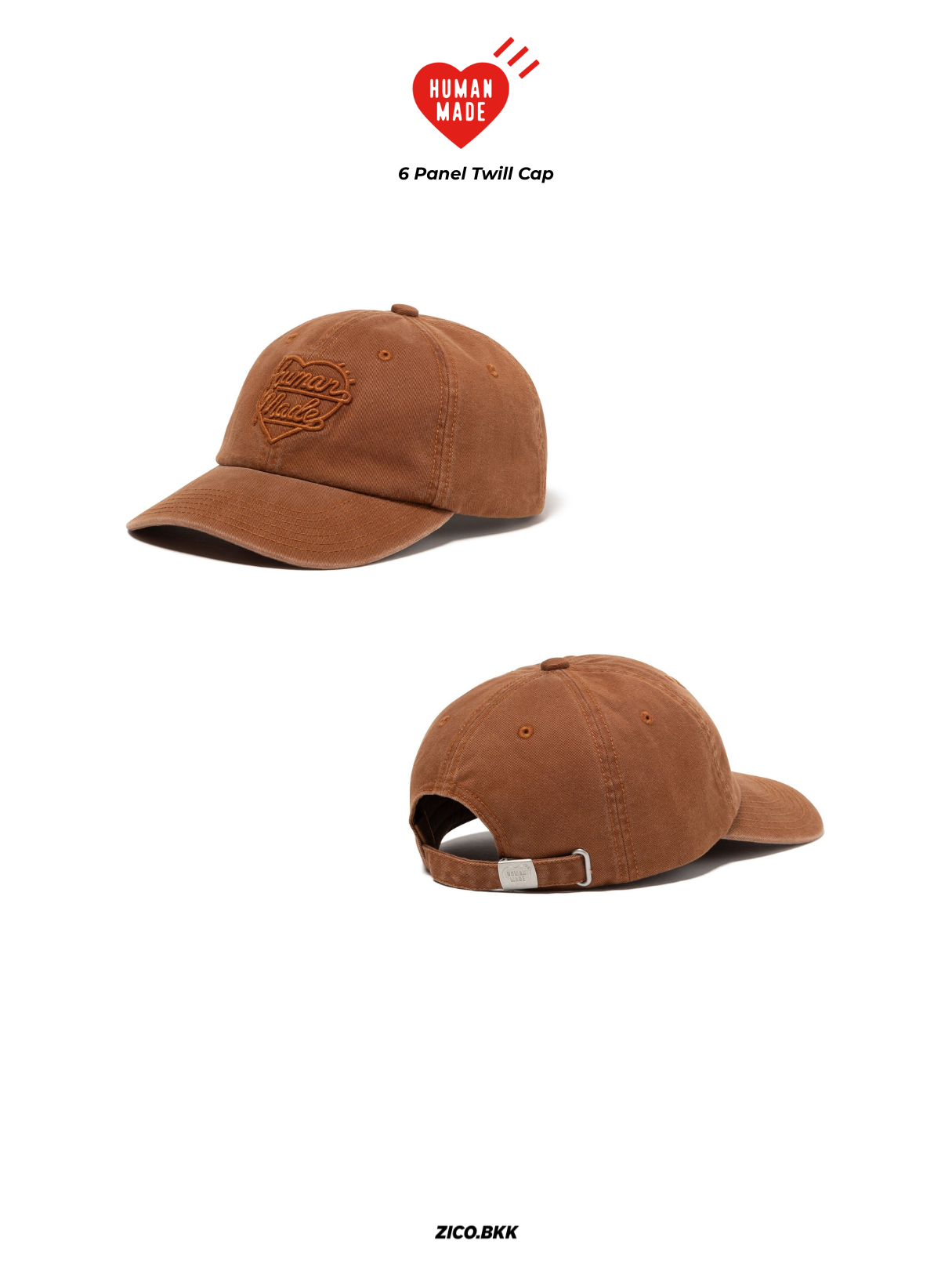 Human Made 6 Panel Twill Cap - Human Made Cap | ZICO.BKK