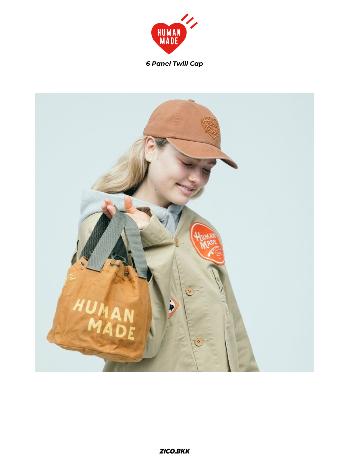Human Made 6 Panel Twill Cap - Human Made Cap | ZICO.BKK