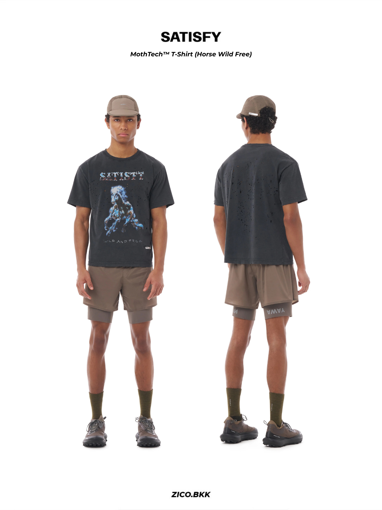 Satisfy MothTech™ T‑Shirt (Horse Wild Free)