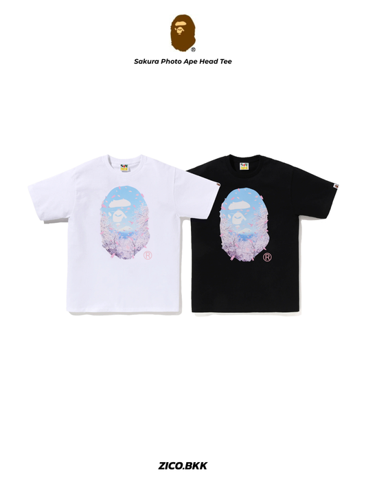 Bape Sakura Photo Ape Head Tee