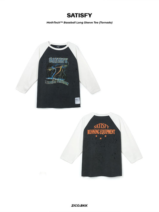Satisfy MothTech™ Baseball Long Sleeve Tee (Tornado)