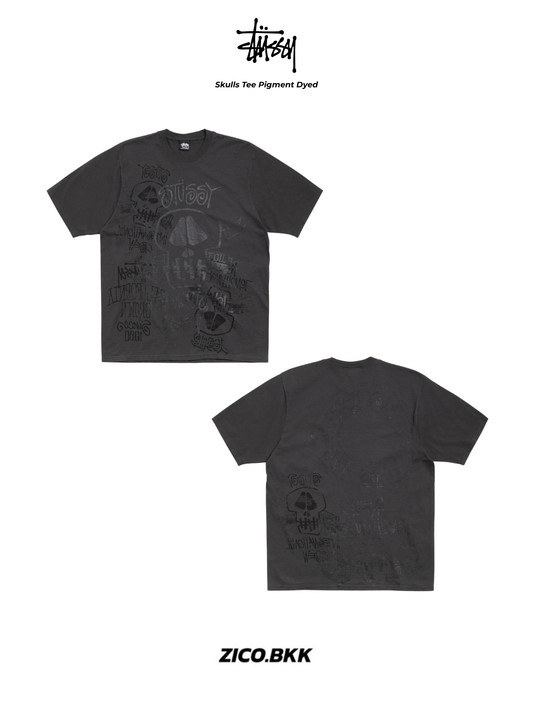 Stussy Skulls Tee Pigment Dyed
