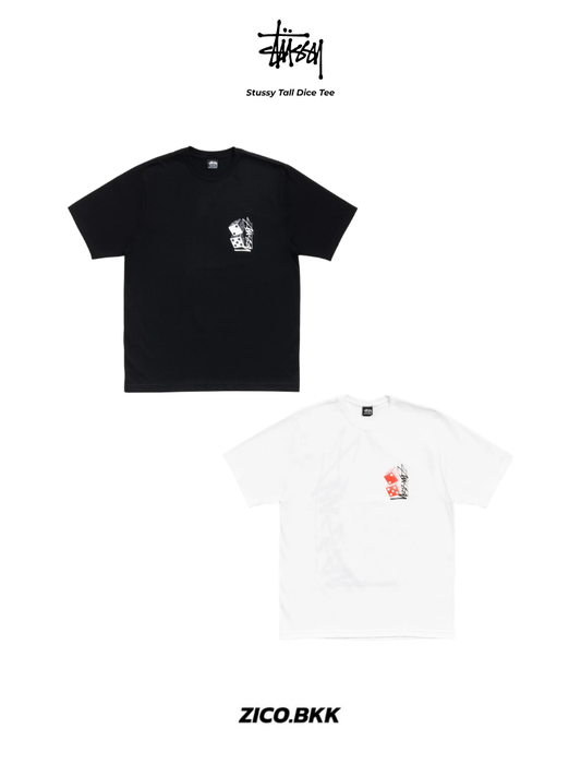 Stussy Tall Dice Tee (Black/White)
