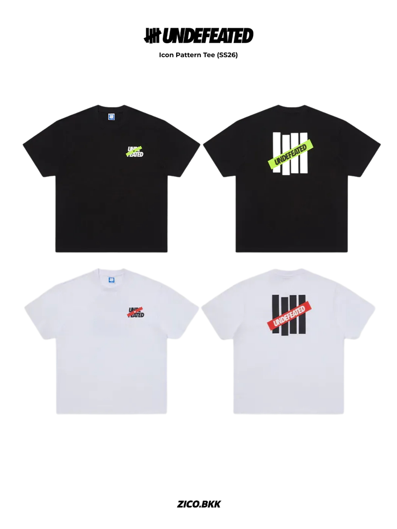 Undefeated Icon Pattern Tee (SS26)