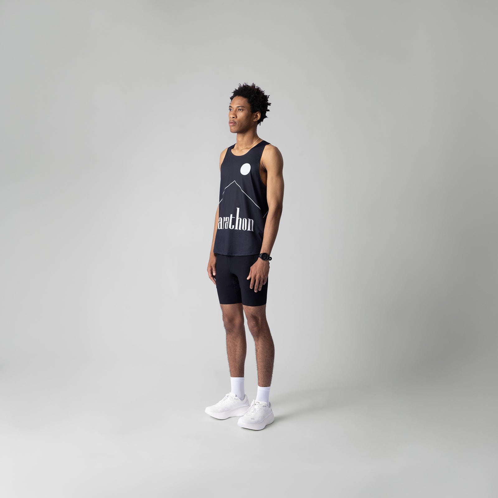 Participation Marathon Black Singlet detail 2 - ZICO.BKK