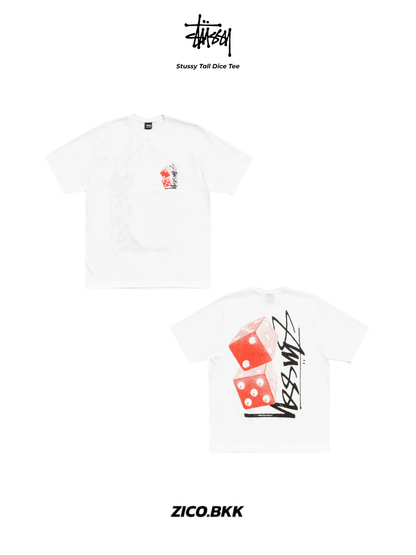 Stussy Tall Dice Tee (Black/White)